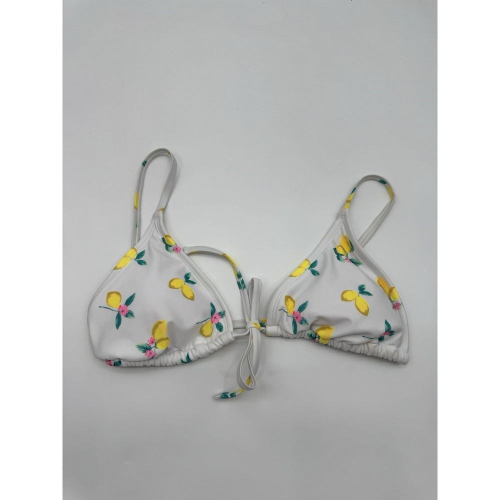 NWT Wild Fable Small Bikini Top String Adjustable Lemons Euro Summer Cottagecore